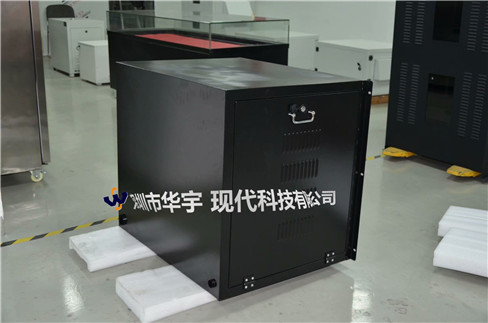 我司21號(hào)發(fā)貨浙江，為浙江某公司提供定制款恒溫恒濕戶外投影儀安裝柜(圖3)